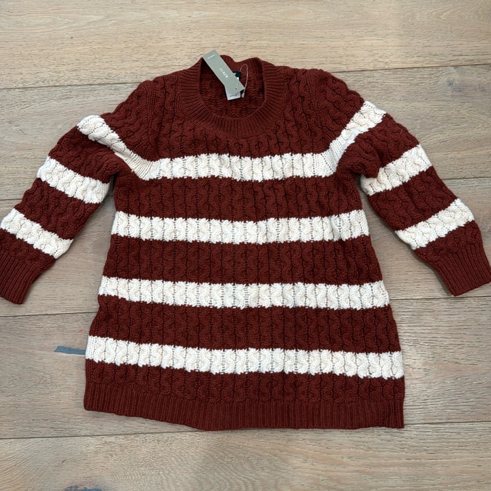 New with Tags j crew women’s stripe sweater knit XS NWT
